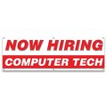 Signmission Now Hiring Computer Tech Banner Apply Inside Accepting Application Single Sided B-72-30218